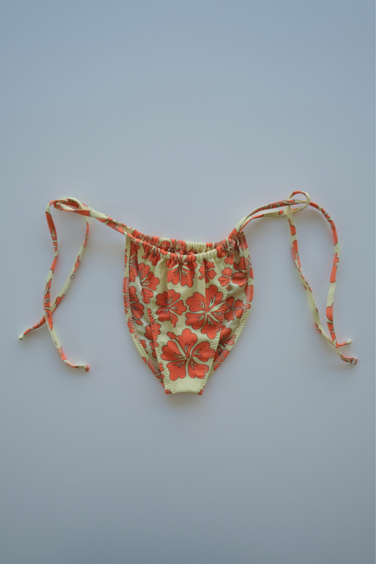 [MISPRINT] TANGO STRING BIKINI BOTTOMS | HIBISCUS